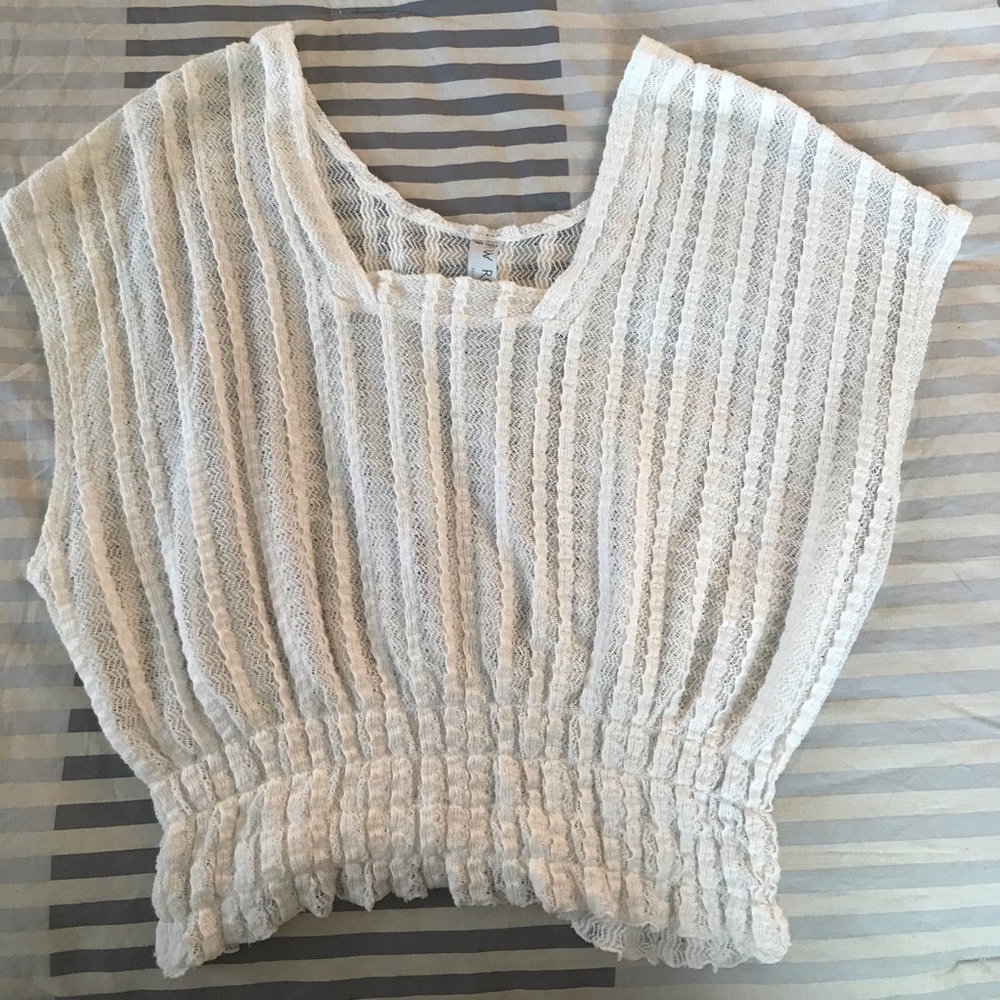 Free People New Romantics Crotchet Blouse